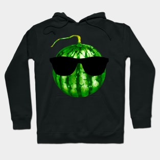 Cool Watermelon with Sunglasses Hoodie